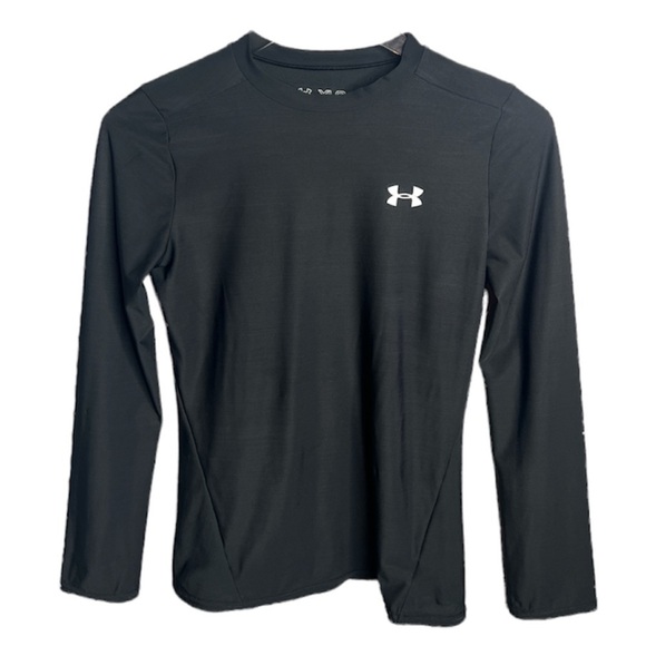 Black Long Sleeve Under Armour Tight Fit Top - Picture 1 of 8